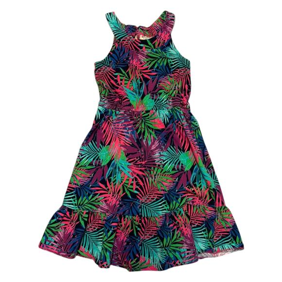 Juicy Couture Girls Colorful Tropical Palm Tree Sundress Size XS 4/5 - Picture 1 of 2